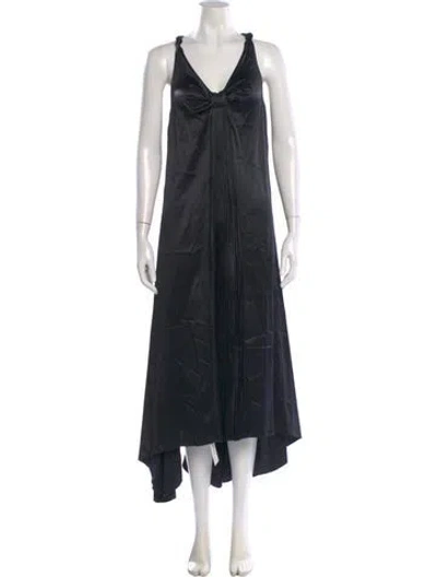 Pre-owned Marc Jacobs Silk Midi Length Dress In Black