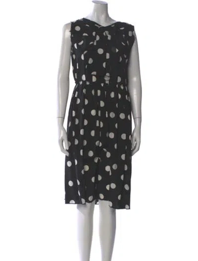 Pre-owned Marc Jacobs Silk Midi Length Dress In Gray