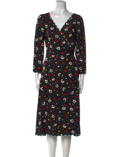 Pre-owned Marc Jacobs Silk Midi Length Dress In Multi