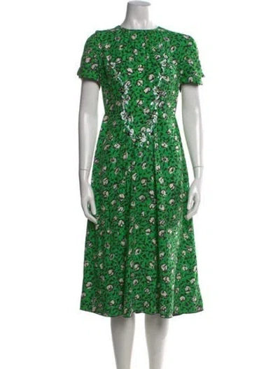 Pre-owned Marc Jacobs Silk Midi Length Dress In Multi