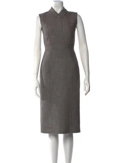 Pre-owned Marc Jacobs Silk Midi Length Dress In Neutral