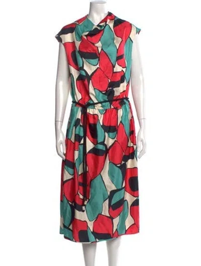 Pre-owned Marc Jacobs Silk Midi Length Dress In Neutral