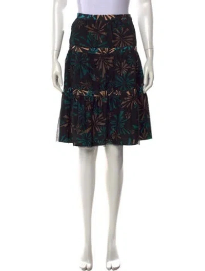 Pre-owned Marc Jacobs Silk Midi Length Skirt In Black