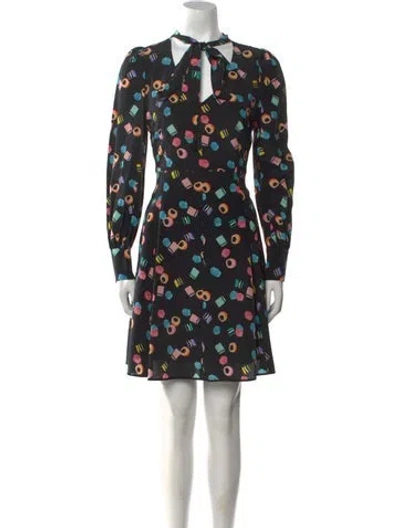 Pre-owned Marc Jacobs Silk Mini Dress In Black