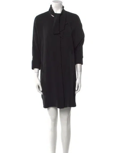 Pre-owned Marc Jacobs Silk Mini Dress In Black