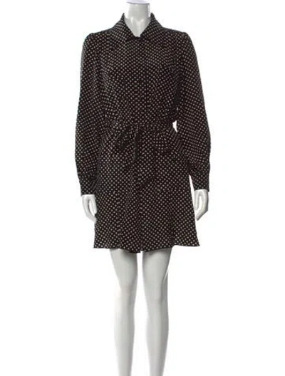 Pre-owned Marc Jacobs Silk Mini Dress In Black