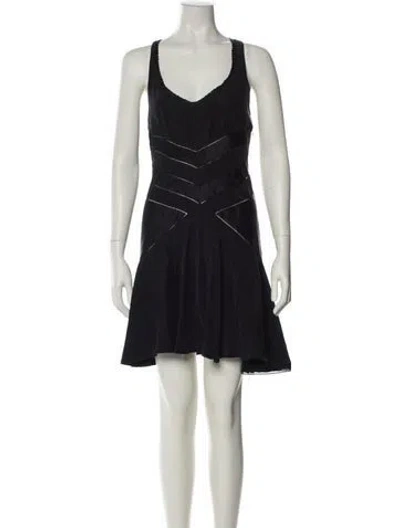 Pre-owned Marc Jacobs Silk Mini Dress In Black