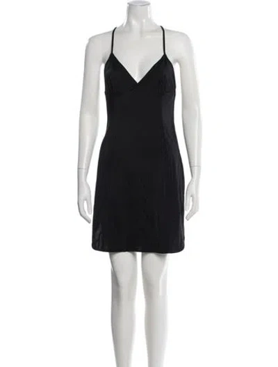 Pre-owned Marc Jacobs Silk Mini Dress In Black