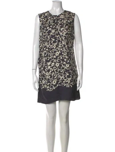 Pre-owned Marc Jacobs Silk Mini Dress In Black