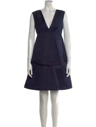 Pre-owned Marc Jacobs Silk Mini Dress In Black