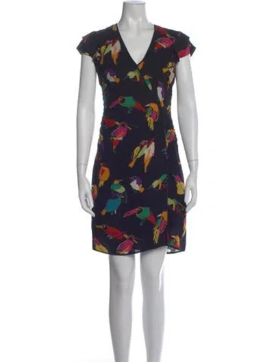 Pre-owned Marc Jacobs Silk Mini Dress In Black