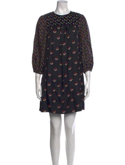 Pre-owned Marc Jacobs Silk Mini Dress In Black