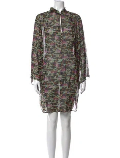 Pre-owned Marc Jacobs Silk Mini Dress In Black