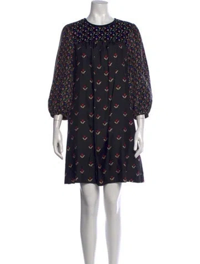 Pre-owned Marc Jacobs Silk Mini Dress In Black