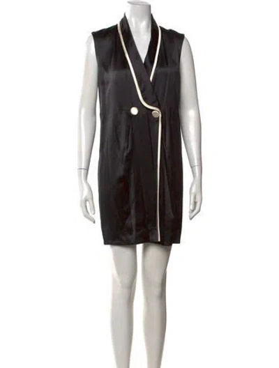 Pre-owned Marc Jacobs Silk Mini Dress In Black