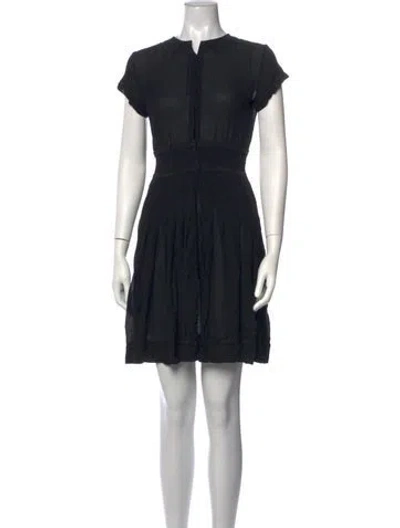 Pre-owned Marc Jacobs Silk Mini Dress In Black