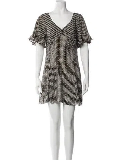 Pre-owned Marc Jacobs Silk Mini Dress In Black