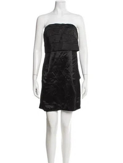 Pre-owned Marc Jacobs Silk Mini Dress In Black
