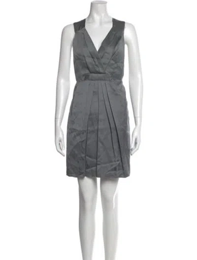 Pre-owned Marc Jacobs Silk Mini Dress In Blue