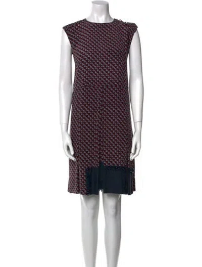 Pre-owned Marc Jacobs Silk Mini Dress In Blue