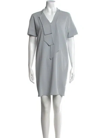 Pre-owned Marc Jacobs Silk Mini Dress In Blue