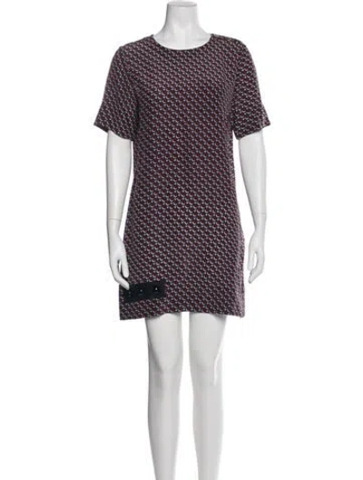 Pre-owned Marc Jacobs Silk Mini Dress In Blue