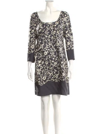 Pre-owned Marc Jacobs Silk Mini Dress In Blue