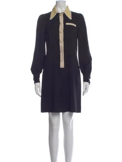 Pre-owned Marc Jacobs Silk Mini Dress In Blue