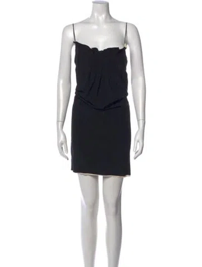 Pre-owned Marc Jacobs Silk Mini Dress In Blue