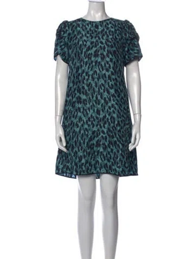 Pre-owned Marc Jacobs Silk Mini Dress In Blue