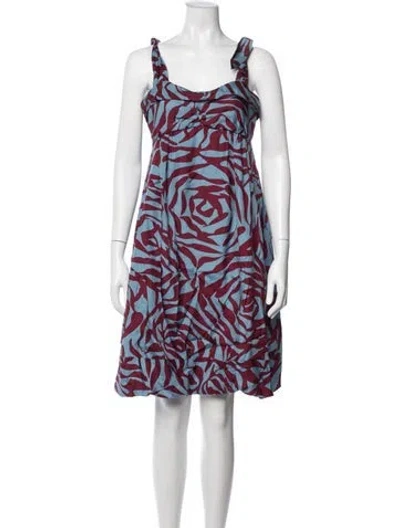 Pre-owned Marc Jacobs Silk Mini Dress In Blue