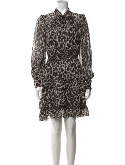 Pre-owned Marc Jacobs Silk Mini Dress In Brown