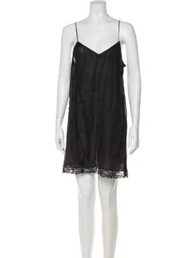 Pre-owned Marc Jacobs Silk Mini Dress In Gray
