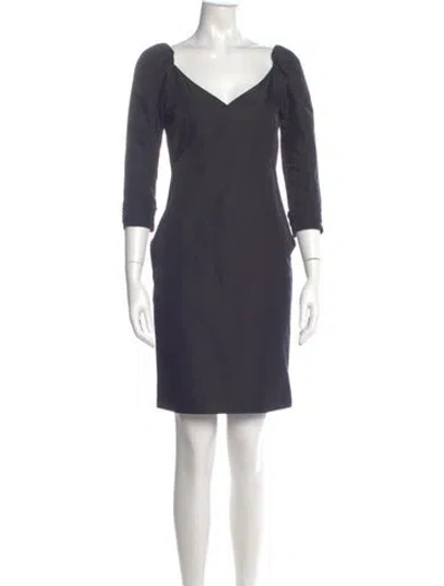 Pre-owned Marc Jacobs Silk Mini Dress In Gray