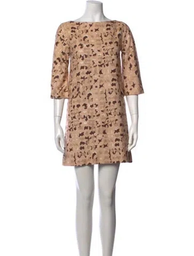 Pre-owned Marc Jacobs Silk Mini Dress In Neutrals