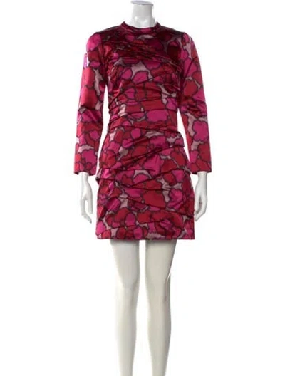 Pre-owned Marc Jacobs Silk Mini Dress In Pink