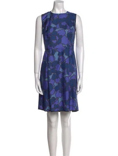 Pre-owned Marc Jacobs Silk Mini Dress W/ Tags In Blue