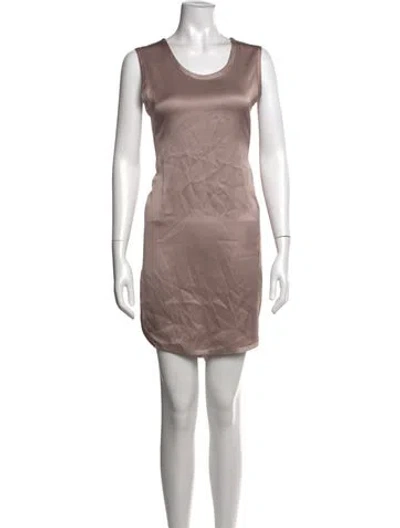 Pre-owned Marc Jacobs Silk Mini Dress W/ Tags In Grey
