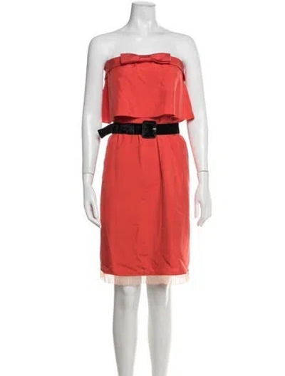 Pre-owned Marc Jacobs Silk Mini Dress W/ Tags In Orange