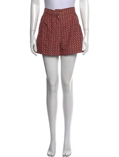 Pre-owned Marc Jacobs Silk Mini Shorts In Red
