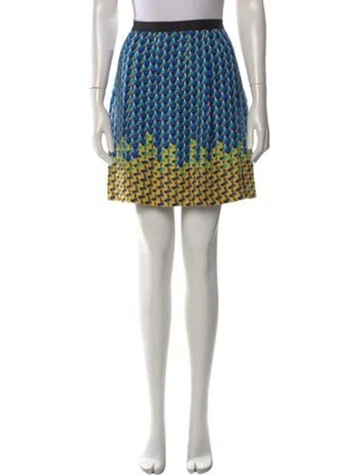 Pre-owned Marc Jacobs Silk Mini Skirt In Blue