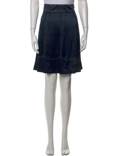 Pre-owned Marc Jacobs Silk Mini Skirt In Blue