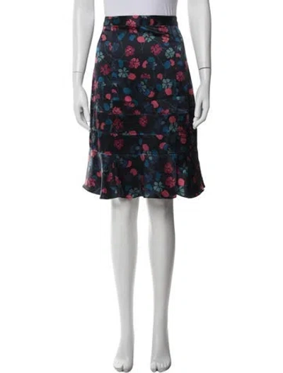 Pre-owned Marc Jacobs Silk Mini Skirt In Blue