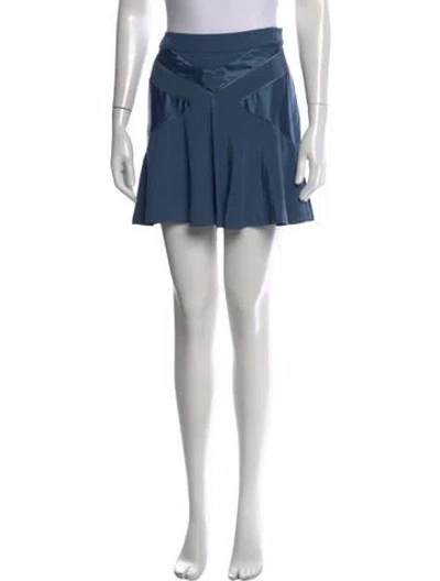 Pre-owned Marc Jacobs Silk Mini Skirt In Blue