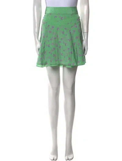 Pre-owned Marc Jacobs Silk Mini Skirt In Multi
