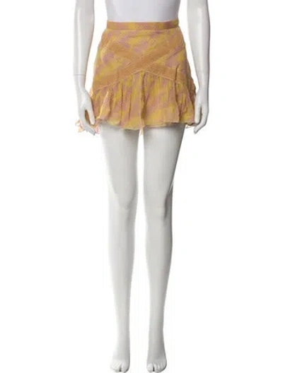 Pre-owned Marc Jacobs Silk Mini Skirt In Multi