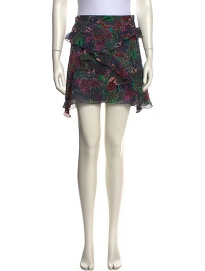 Pre-owned Marc Jacobs Silk Mini Skirt In Multi