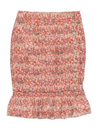 Pre-owned Marc Jacobs Silk Mini Skirt In Multicolor