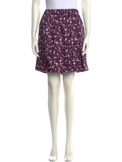 Pre-owned Marc Jacobs Silk Mini Skirt In Purple