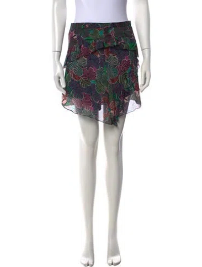 Pre-owned Marc Jacobs Silk Mini Skirt In Purple